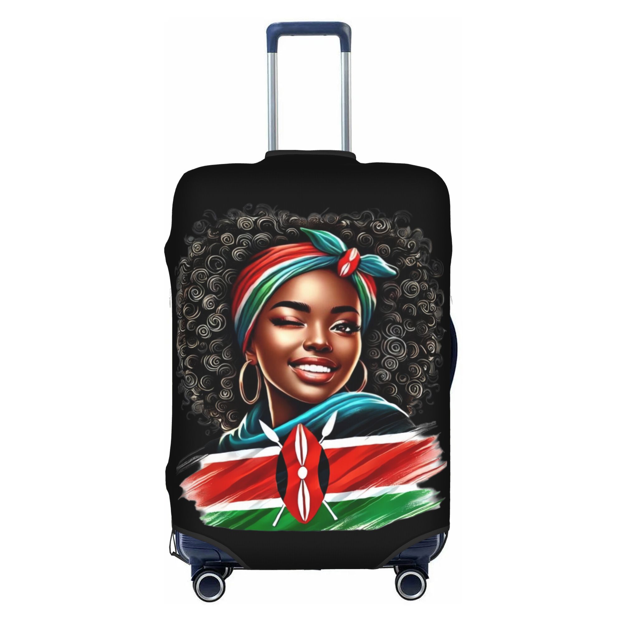 Travel Accessories Kenya - 케냐 국기 아프리카계 미국인 수하물 커버