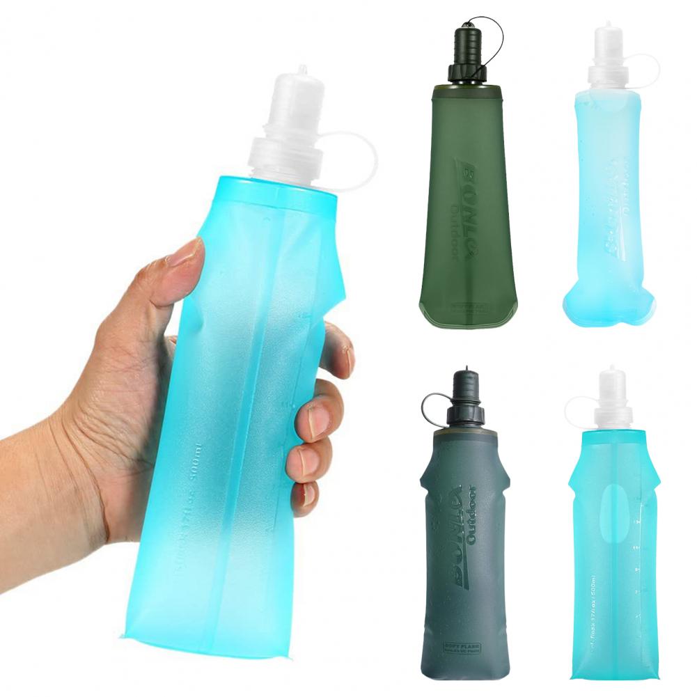 Water Bottle Collapsible - BPA 프리 접이식 TPU 물병 파우치,
