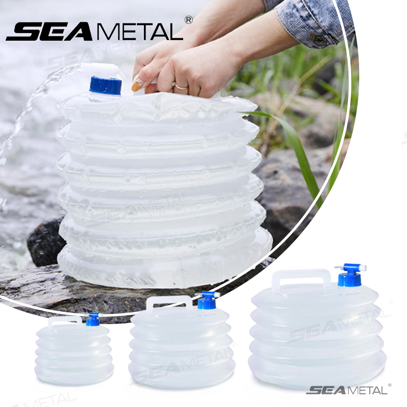 Water Bottle Collapsible - SEAMETAL 5L-15L 자동차 접이식 버킷 휴대용