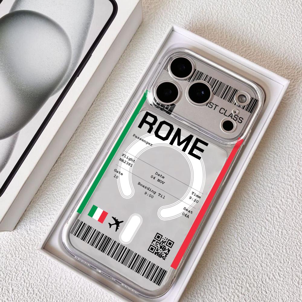 Travel Accessories Iphone - 이탈리아 비행기 티켓 디자인 아이폰 17