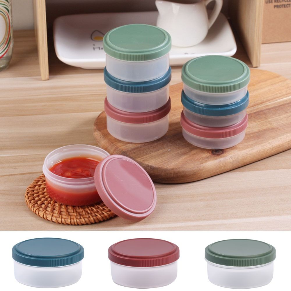 Travel Kitchen Accessories - 휴대용 플라스틱 샐러드 소스 컵 미니