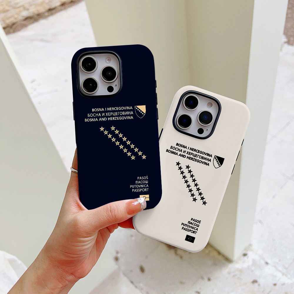 Travel Accessories Iphone - 보스니아 헤르체고비나 여권 디자인 아이폰 17