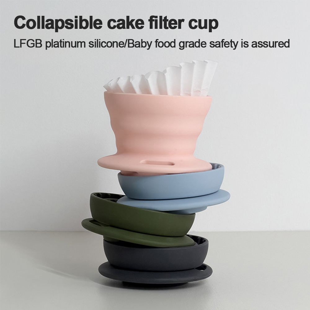 Water Bottle Collapsible - LFGB 식품 등급 접이식 실리콘 커피