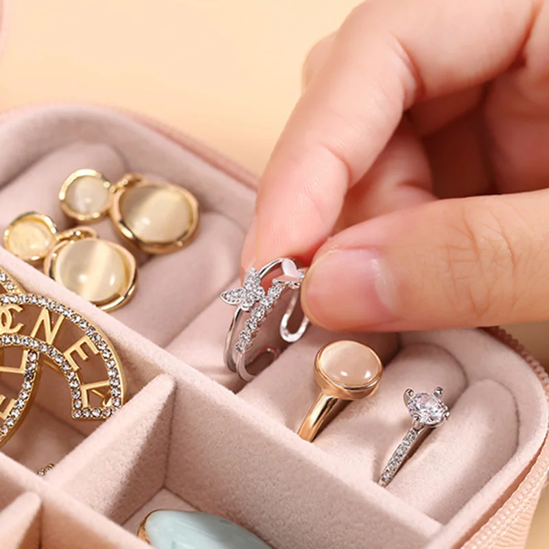 보라색 편지 보석 상자 결혼 선물 신부 들러리 메이드  - Travel Jewellery & Accessories Organiser 리뷰 및 가격