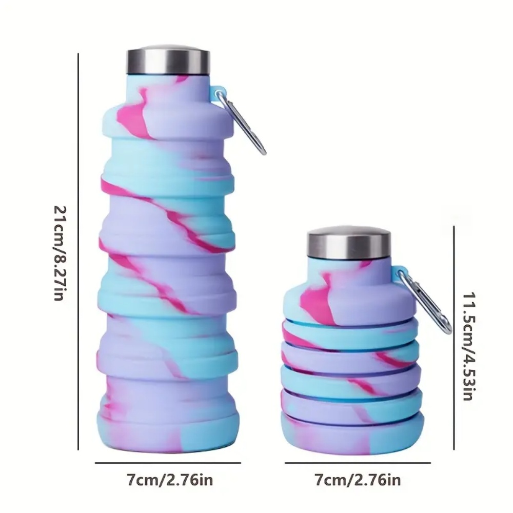 500ml 접이식 실리콘 물병 누수 방지 휴대용 경량  - Water Bottle Collapsible 리뷰 및 가격