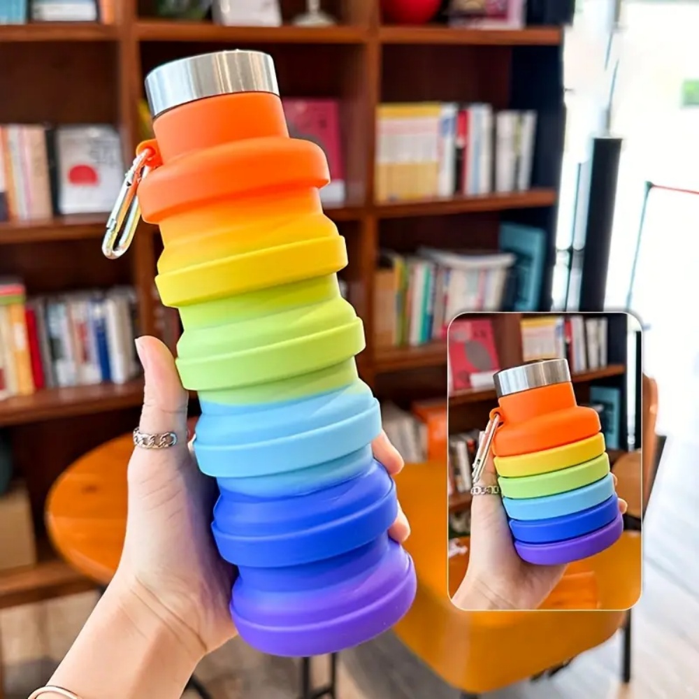 500ml 접이식 실리콘 물병 누수 방지 휴대용 경량  - Water Bottle Collapsible 리뷰 및 가격