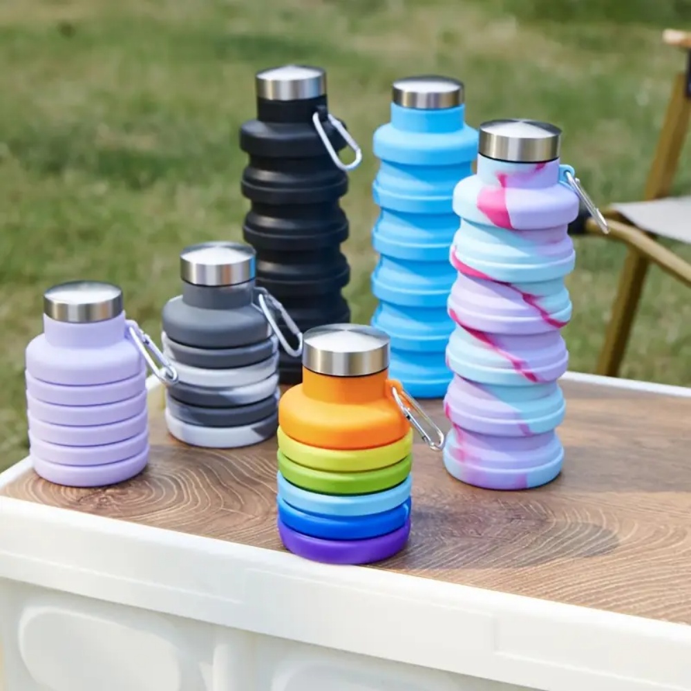 500ml 접이식 실리콘 물병 누수 방지 휴대용 경량  - Water Bottle Collapsible 리뷰 및 가격