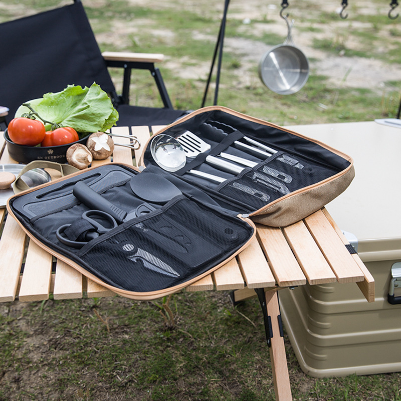 8pcs 캠핑 주방 조리기구 세트 휴대용 가방 야외 여 - Travel Kitchen Accessories 리뷰 및 가격