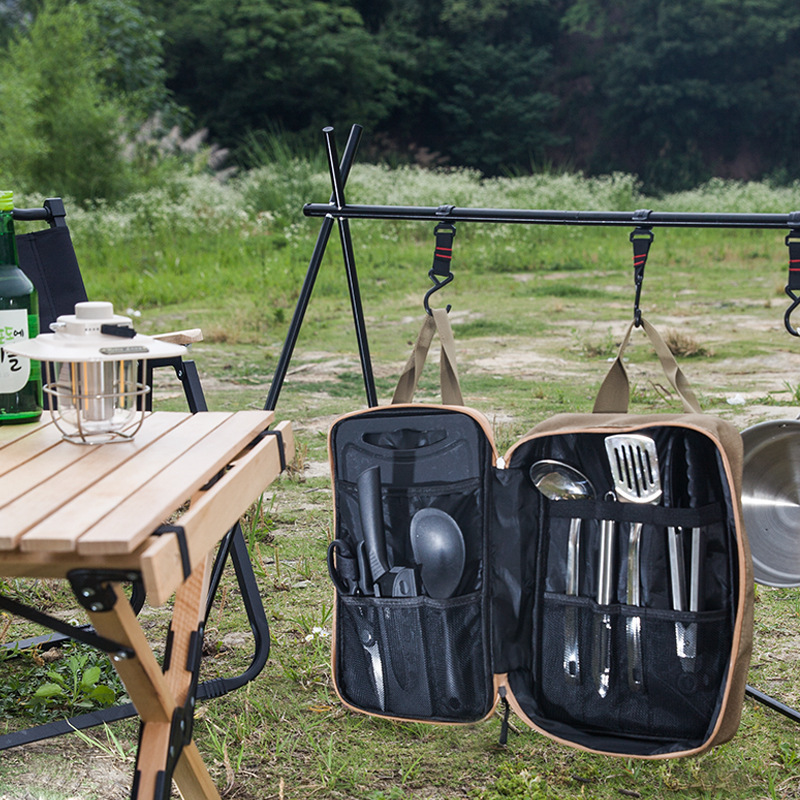 8pcs 캠핑 주방 조리기구 세트 휴대용 가방 야외 여 - Travel Kitchen Accessories 리뷰 및 가격