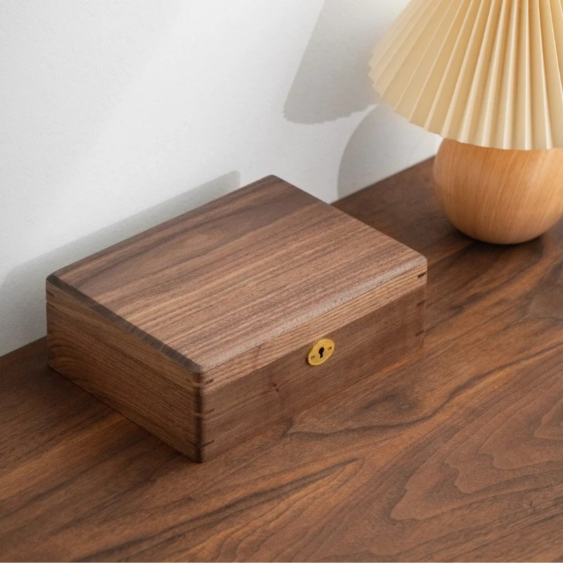 휴대용 보석 상자 단단한 나무 보석 케이스 잠금 장치가 - Travel Jewellery & Accessories Organiser 리뷰 및 가격