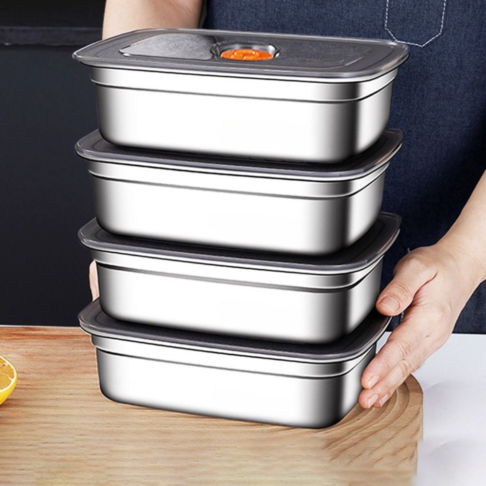 휴대용 스테인레스 스틸 보존 상자 누출 방지 냉장고 냉 - Travel Kitchen Accessories 리뷰 및 가격