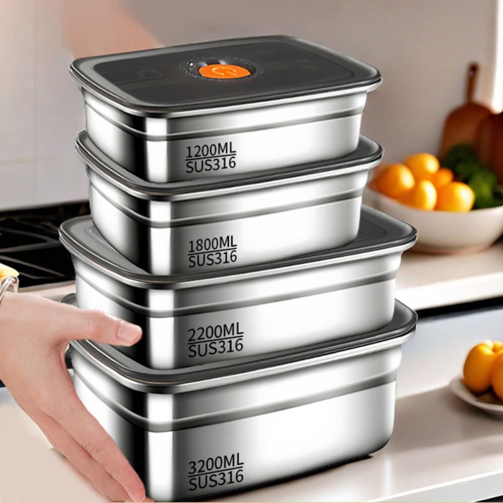 휴대용 스테인레스 스틸 보존 상자 누출 방지 냉장고 냉 - Travel Kitchen Accessories 리뷰 및 가격