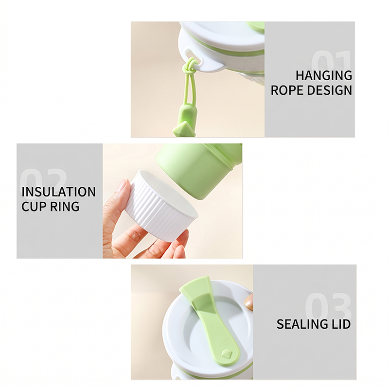 접이식 실리콘 여행컵, 뚜껑과 끈이 있는 재사용 가능한 - Water Bottle Collapsible 리뷰 및 가격