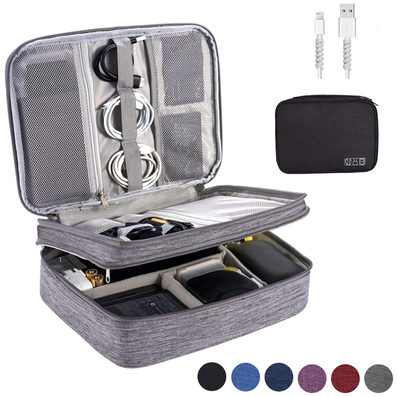 휴대용 디지털 저장 가방 USB 가제트 방수 케이블 주 - Travel Accessories And Gadgets 리뷰 및 가격