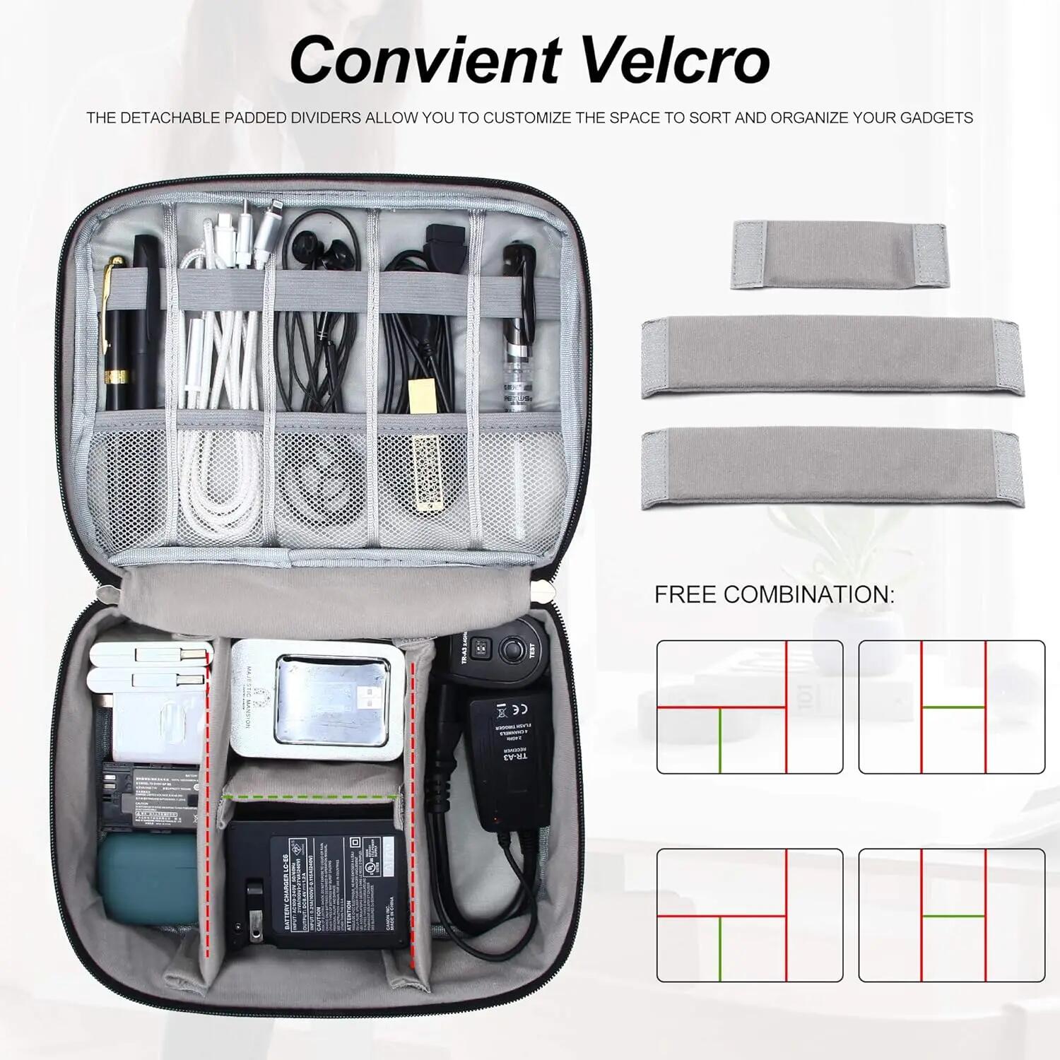 휴대용 디지털 저장 가방 USB 가제트 방수 케이블 주 - Travel Accessories And Gadgets 리뷰 및 가격