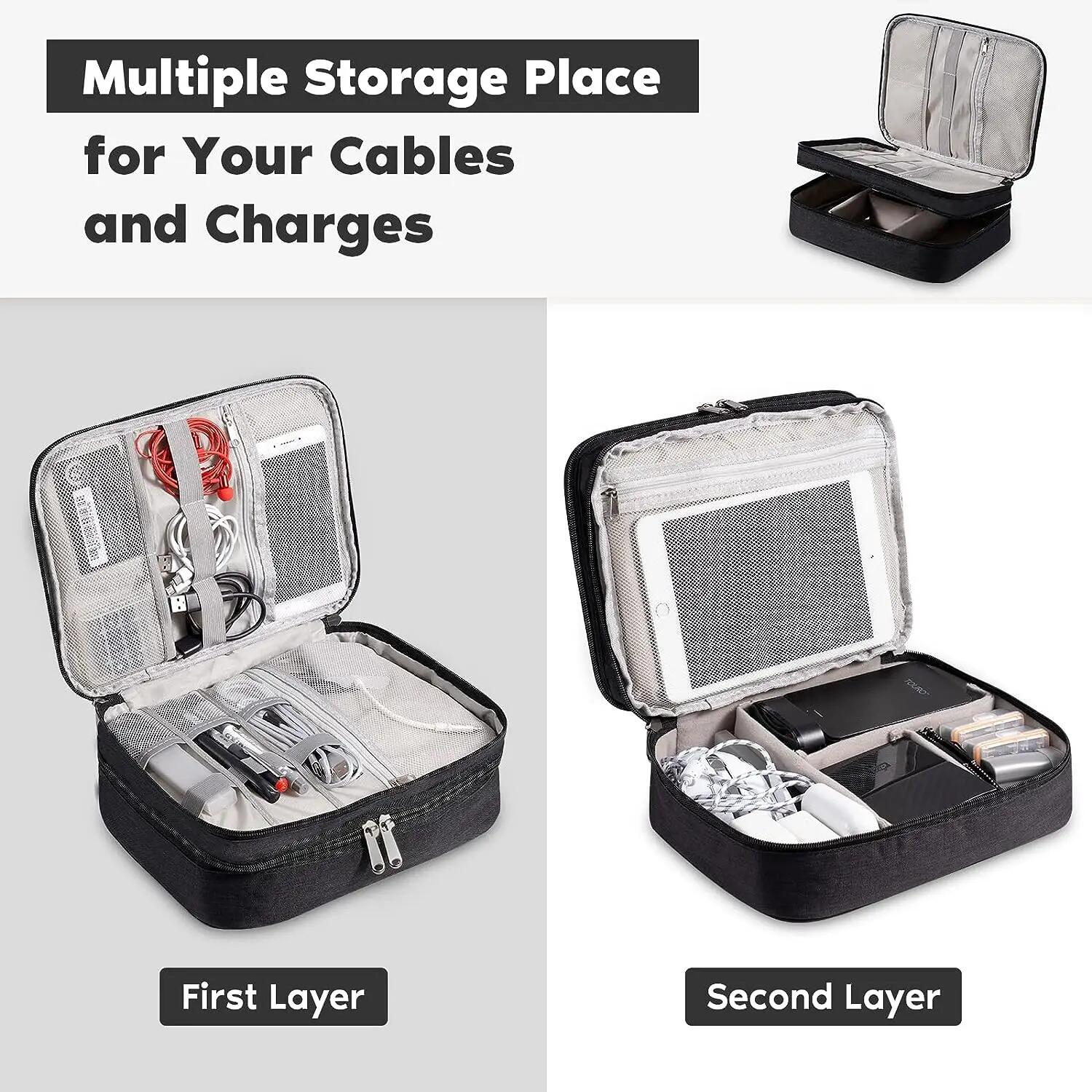 휴대용 디지털 저장 가방 USB 가제트 방수 케이블 주 - Travel Accessories And Gadgets 리뷰 및 가격