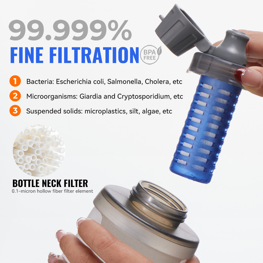 WRELS 필터가 있는 소프트 물병 초경량 접이식 물  - Water Bottle Collapsible 리뷰 및 가격