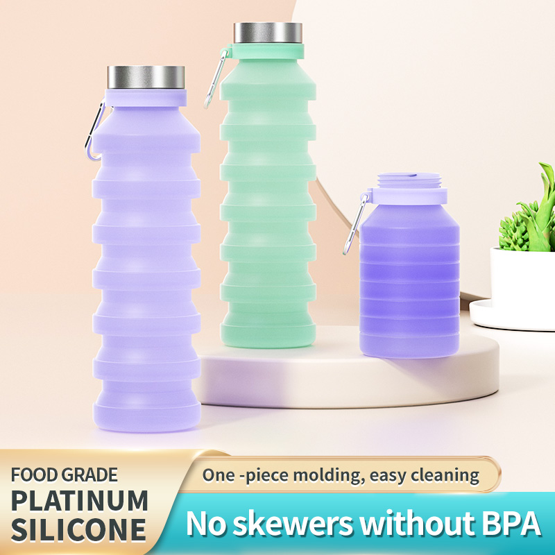 접이식 물병 실리콘 휴대용 물병, BPA 프리, 누수  - Water Bottle Collapsible 리뷰 및 가격