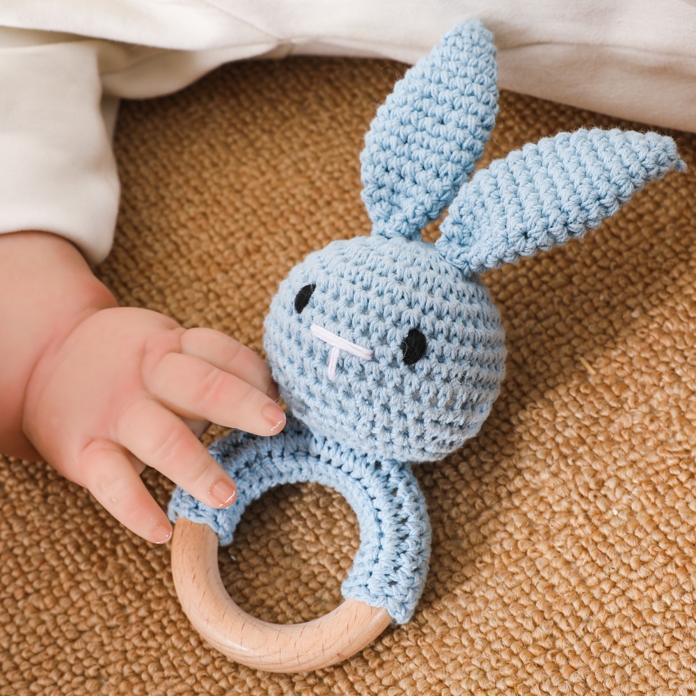 나무 아기 딸랑이 장난감, 수제 크로셰 감각 자극 장난 - Travel Accessories For 3 Year Old 리뷰 및 가격