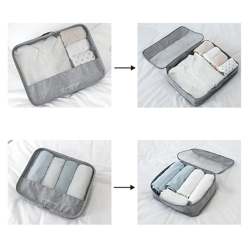 남녀공용 7종 여행용 짐 정리 큐브 세트, 방수 러기지 - Travel Accessories Pouch For Women 리뷰 및 가격