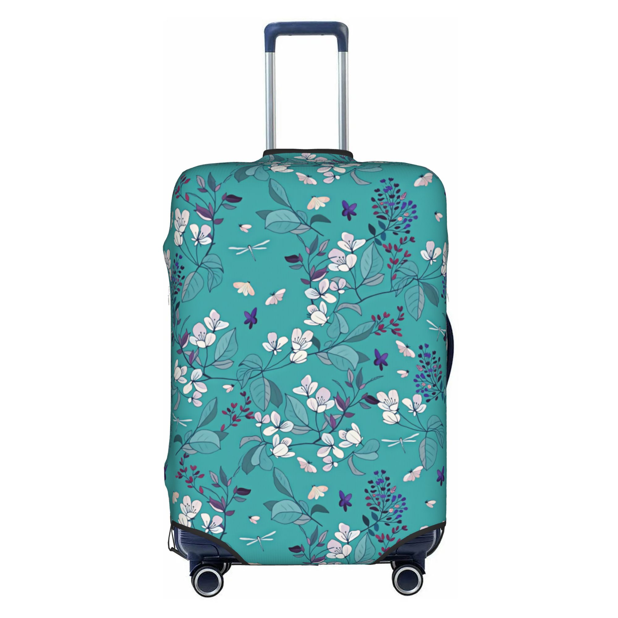 벚꽃 보라색 라일락 수하물 커버 탄성 흰색 사과꽃 여행 - Travel Accessories Apple 리뷰 및 가격