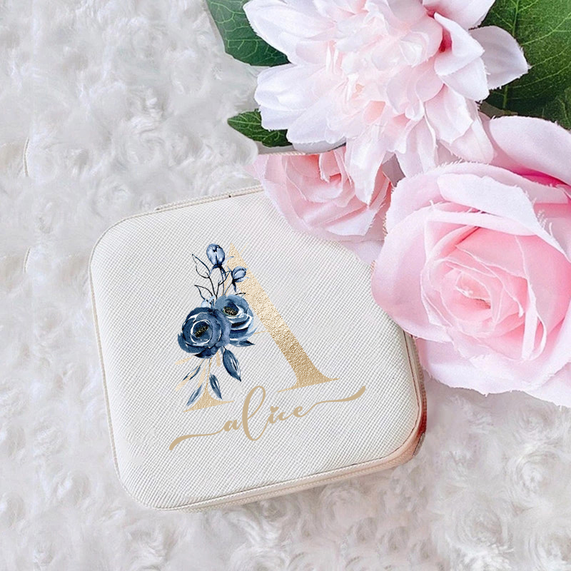 개인 맞춤 이름 보석 반지 상자 여행 여자 보석 케이스 - Travel Jewellery & Accessories Organiser 리뷰 및 가격