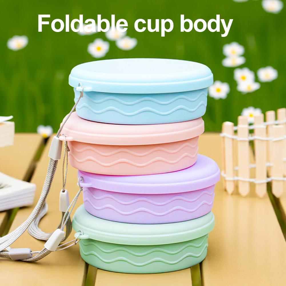 뚜껑이 있는 접이식 실리콘 컵 휴대용 여행 머그컵 접을 - Water Bottle Collapsible 리뷰 및 가격