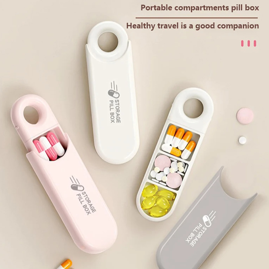 휴대용 다채로운 3 공간 의학 케이스 건강 관리 컨테이 - First Aid Travel Kit 리뷰 및 가격