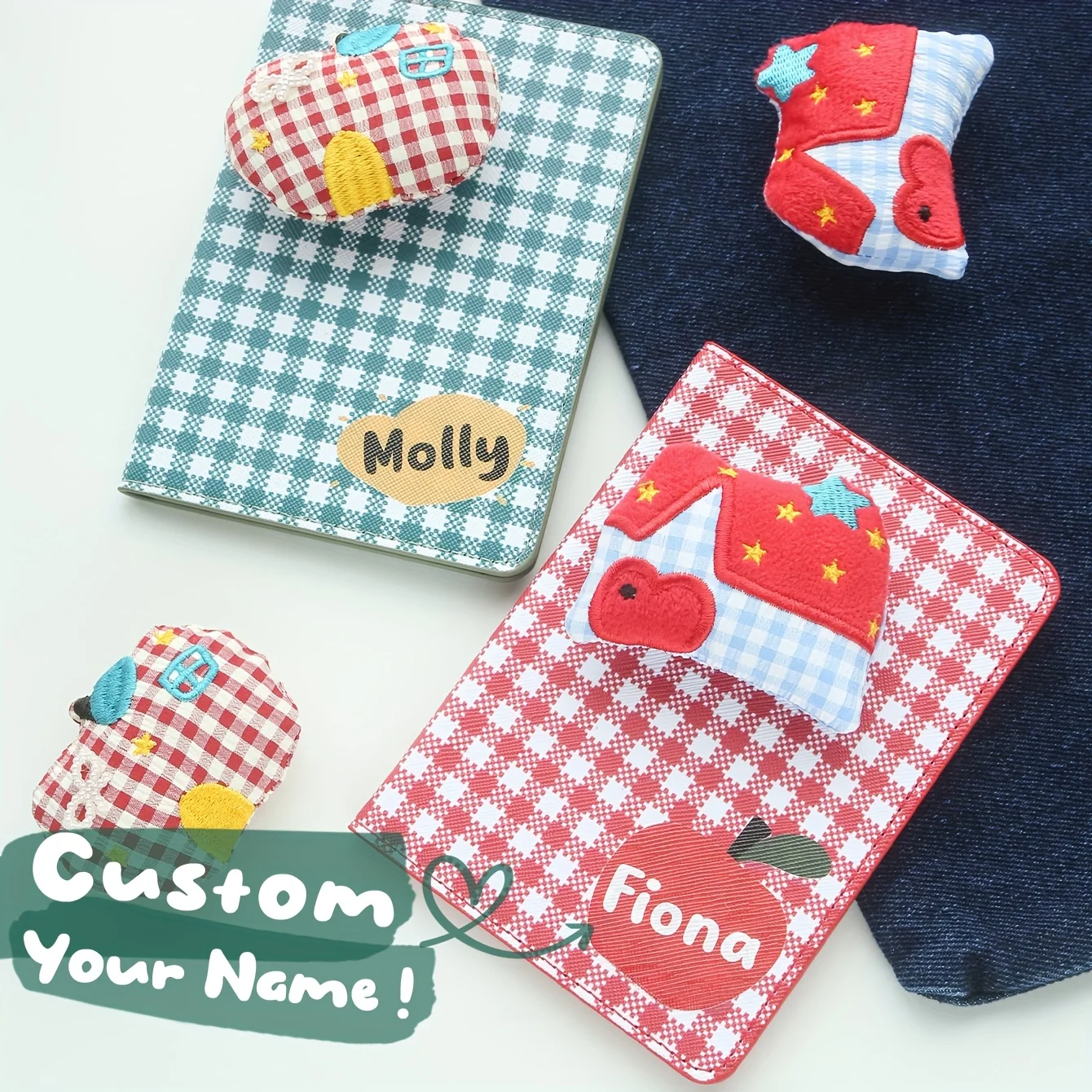 귀여운 여권 홀더 1PCS 사과 인형이 있는 맞춤형 이 - Travel Accessories Apple 리뷰 및 가격