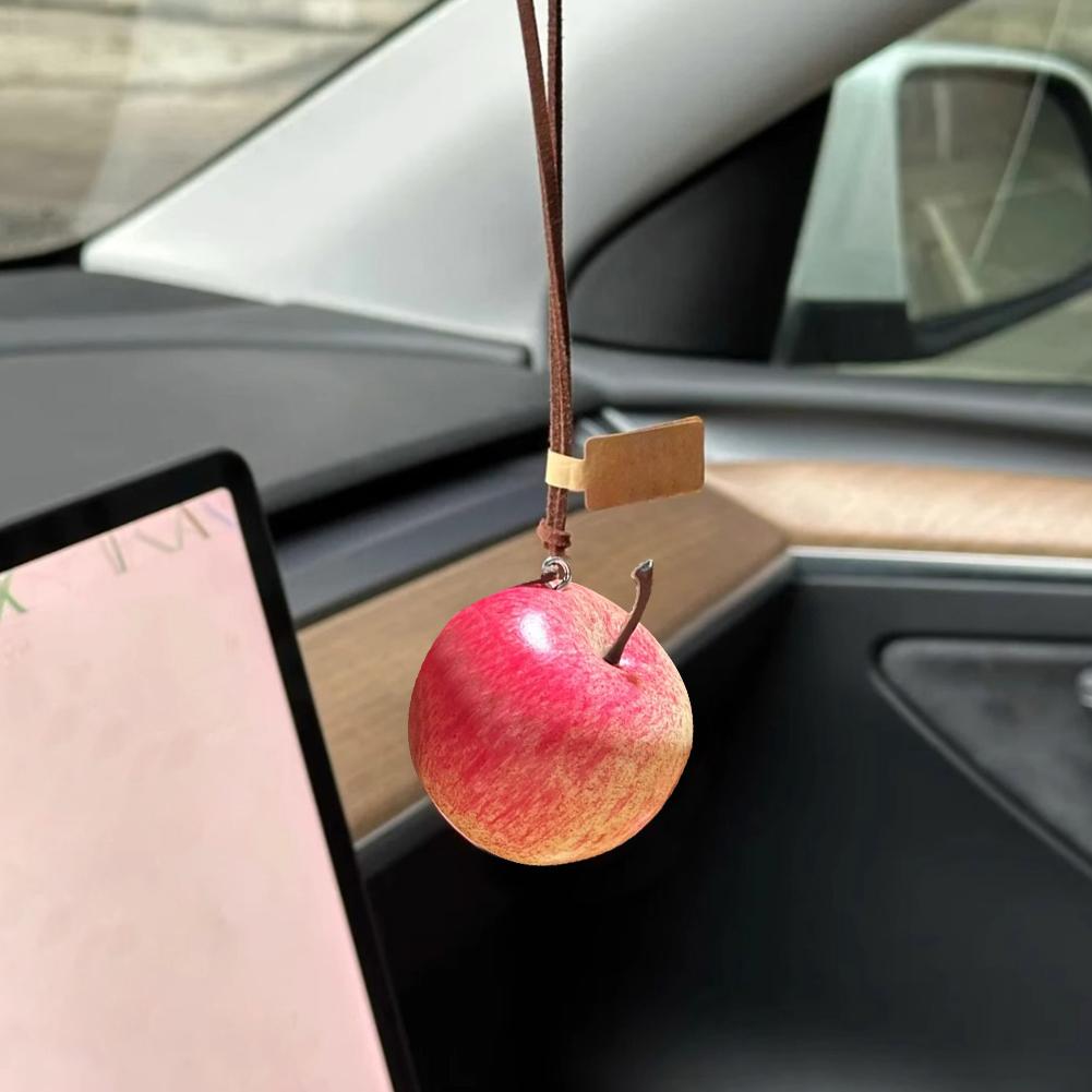 귀여운 리얼리틱 과일 사과 키체인 자동차 장식 가방 장 - Travel Accessories Apple 리뷰 및 가격