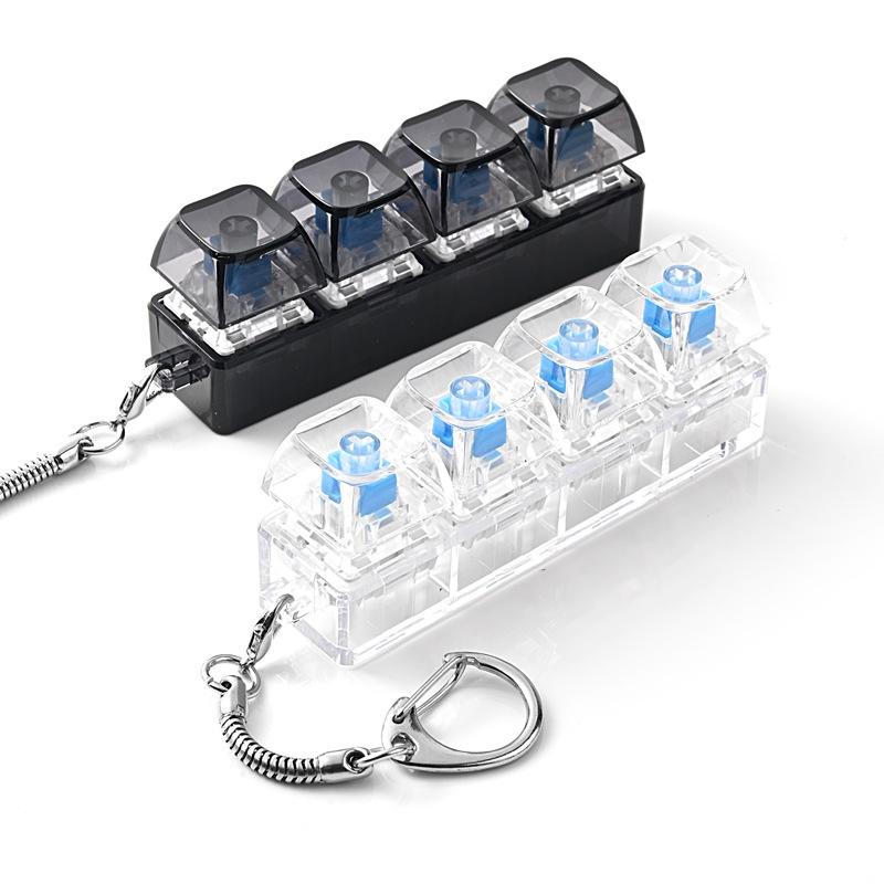 스트레스 해소용 피젯 키보드 키체인 장난감 4버튼 LE - Travel Accessories And Gadgets 리뷰 및 가격