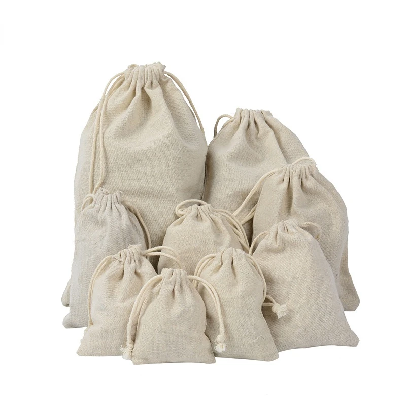 여행 Drawstring 코튼 린넨 보관 가방 여러 크 - Travel Jewellery & Accessories Organiser 리뷰 및 가격