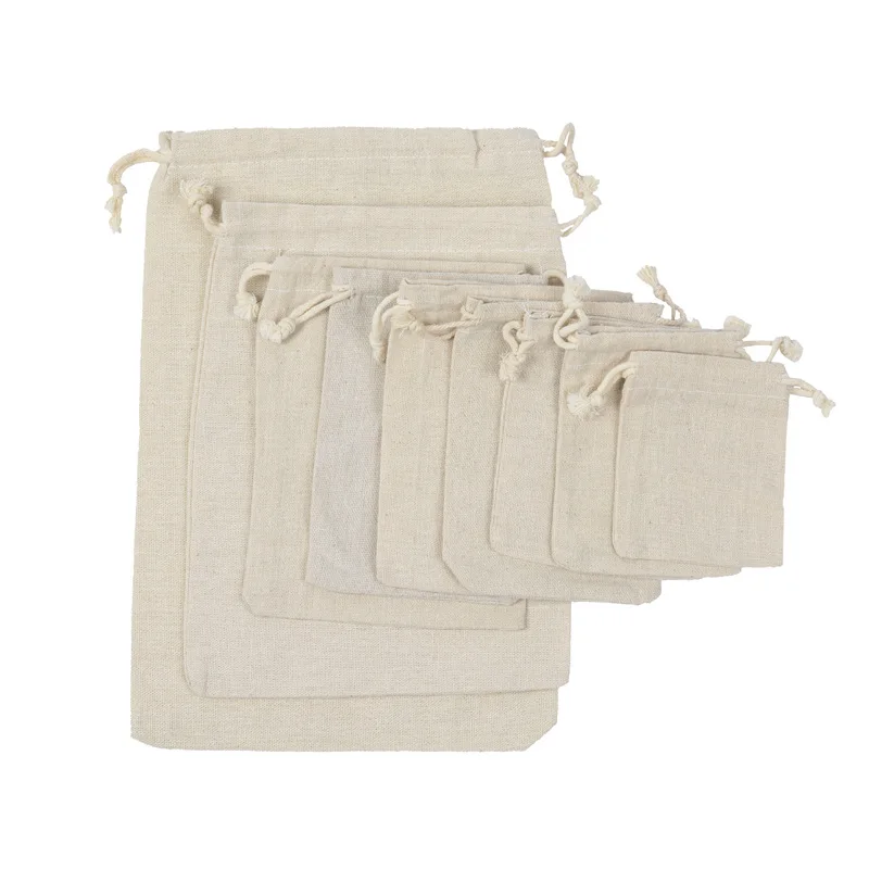 여행 Drawstring 코튼 린넨 보관 가방 여러 크 - Travel Jewellery & Accessories Organiser 리뷰 및 가격