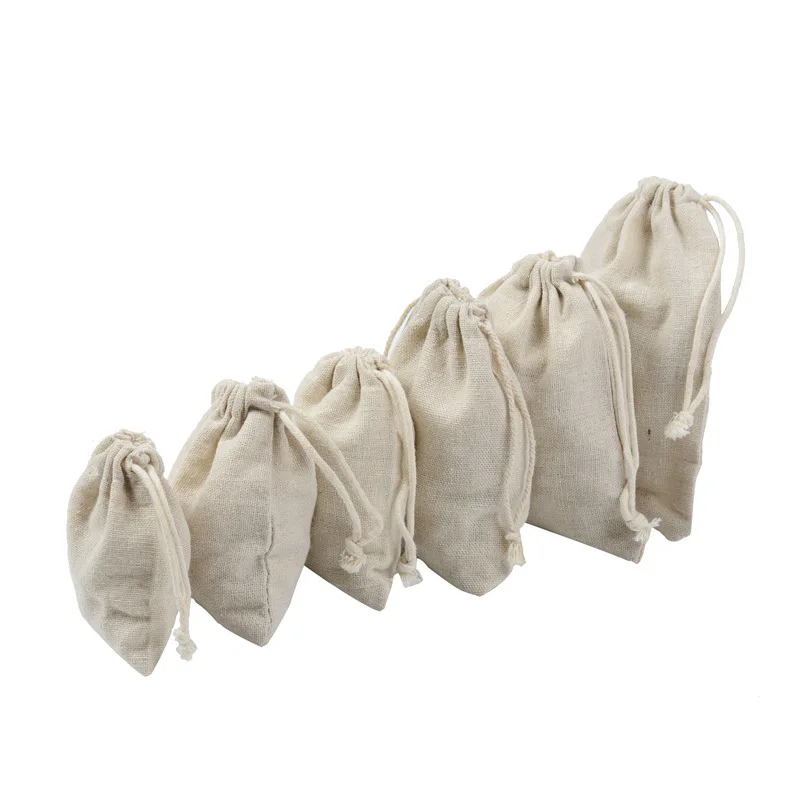여행 Drawstring 코튼 린넨 보관 가방 여러 크 - Travel Jewellery & Accessories Organiser 리뷰 및 가격