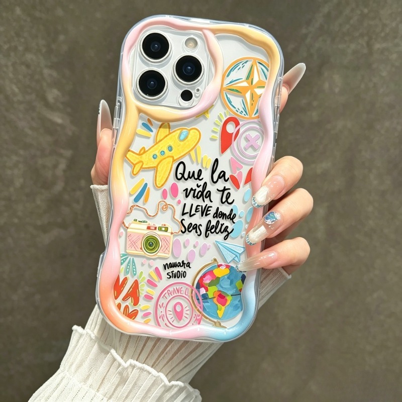 그라피티 여행 비행기 패턴 폰 케이스 아이폰 17 Pr - Travel Accessories Iphone 리뷰 및 가격