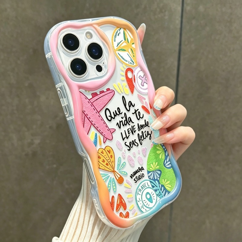 그라피티 여행 비행기 패턴 폰 케이스 아이폰 17 Pr - Travel Accessories Iphone 리뷰 및 가격