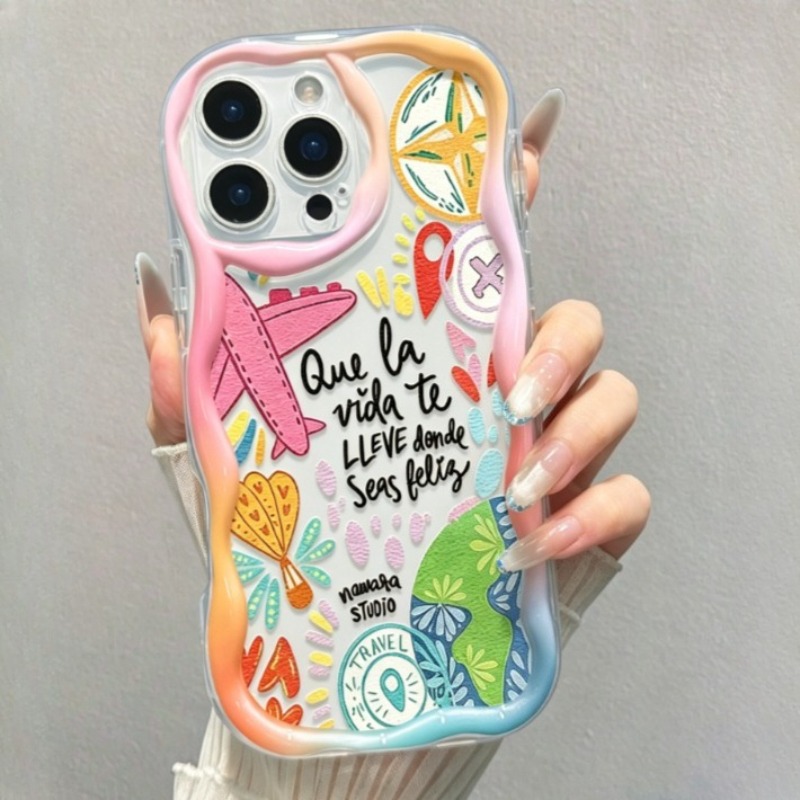 그라피티 여행 비행기 패턴 폰 케이스 아이폰 17 Pr - Travel Accessories Iphone 리뷰 및 가격