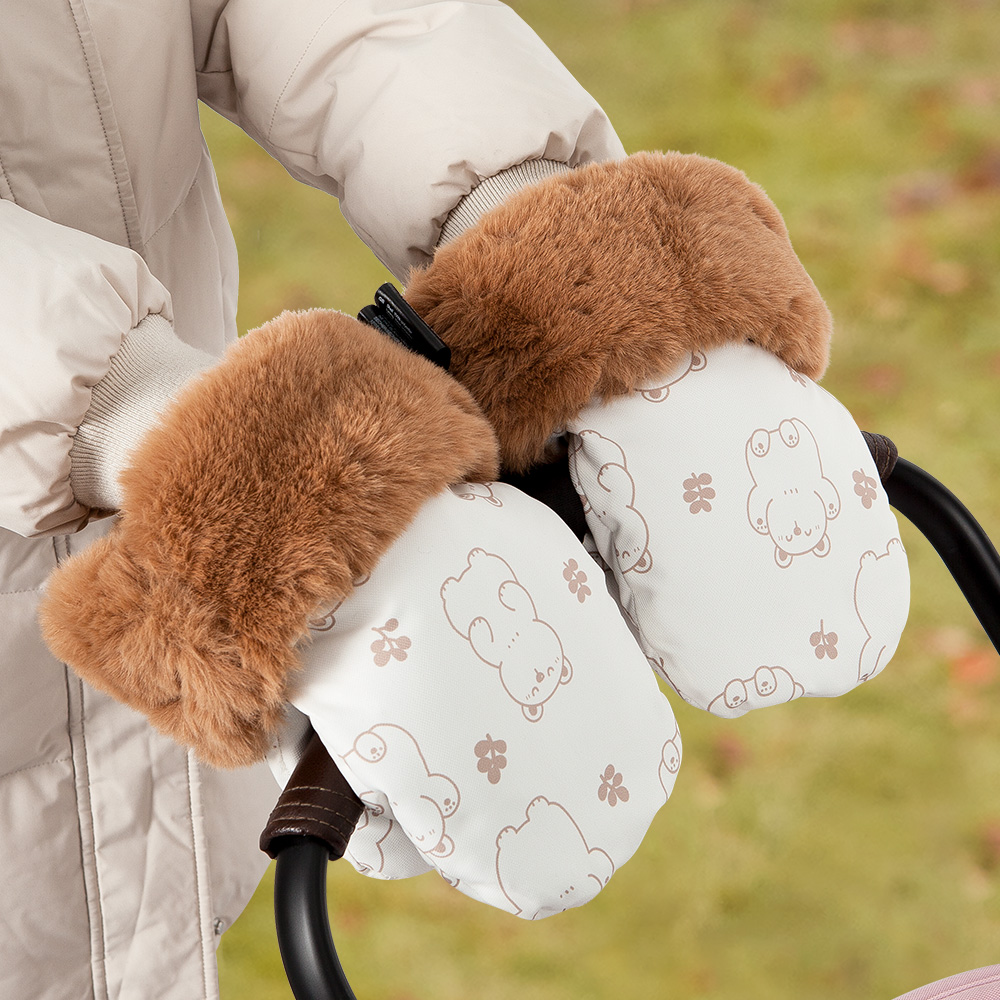 아기 유모차 장갑, 따뜻한 겨울, 두꺼운 내부 모피 동 - Travel Accessories For 3 Year Old 리뷰 및 가격