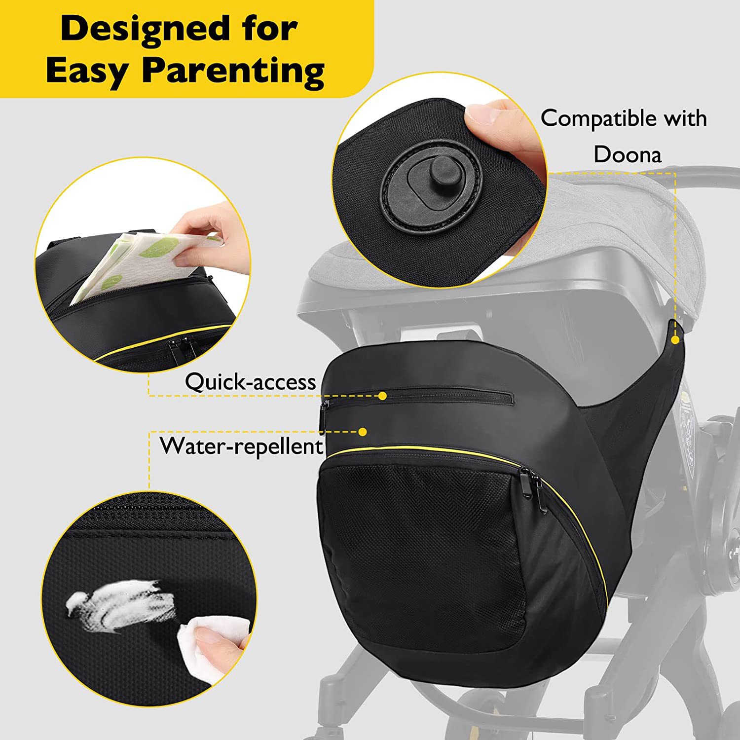 아기 유모차 보관 가방, 아기 카시트 쇼핑백, 블랙 엄 - Travel Accessories For 3 Year Old 리뷰 및 가격