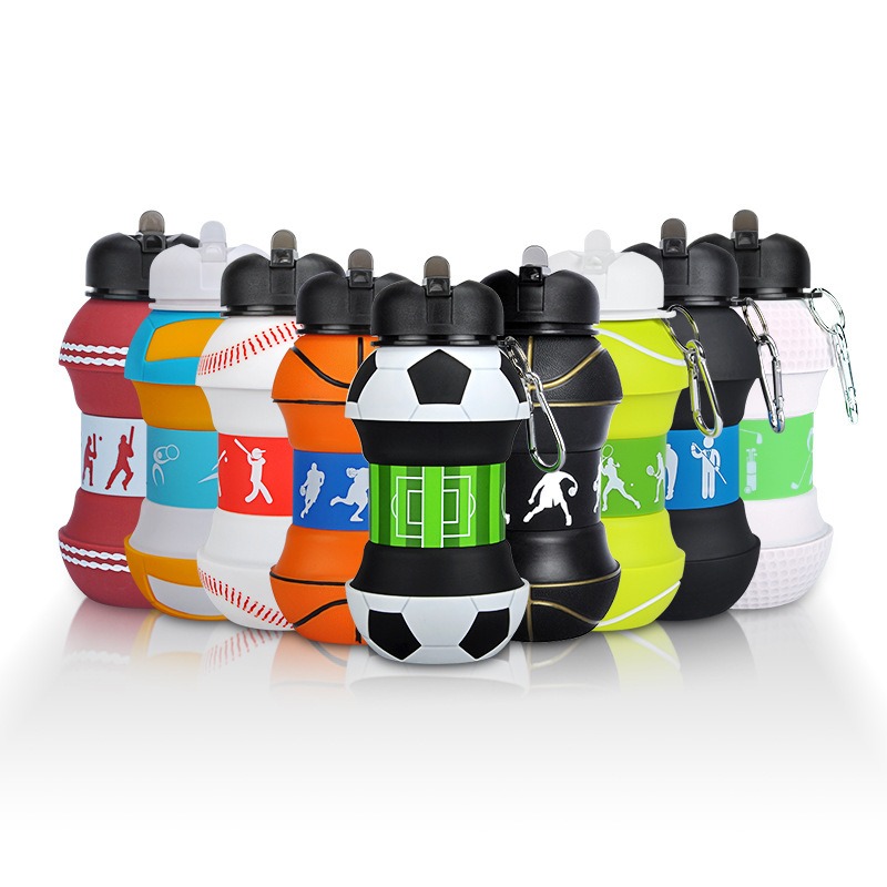 축구 실리콘 접이식 컵 낙하 방지 휴대용 접이식 물병  - Water Bottle Collapsible 리뷰 및 가격