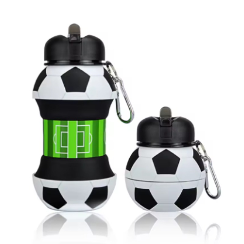 축구 실리콘 접이식 컵 낙하 방지 휴대용 접이식 물병  - Water Bottle Collapsible 리뷰 및 가격