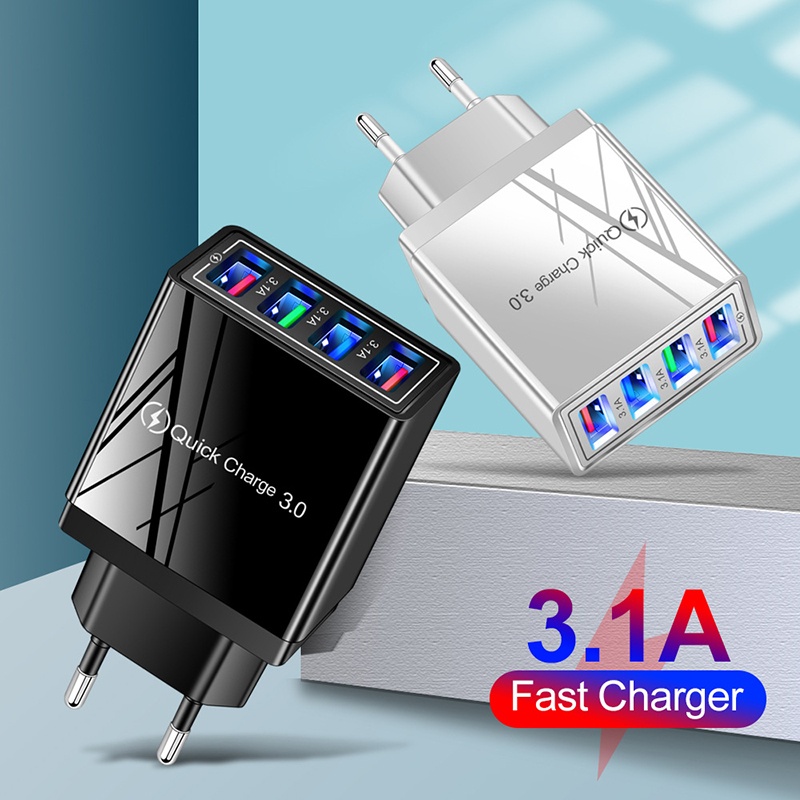 빠른 충전 3.0 EU US 플러그 USB 충전기 아이 - Travel Accessories Iphone 리뷰 및 가격