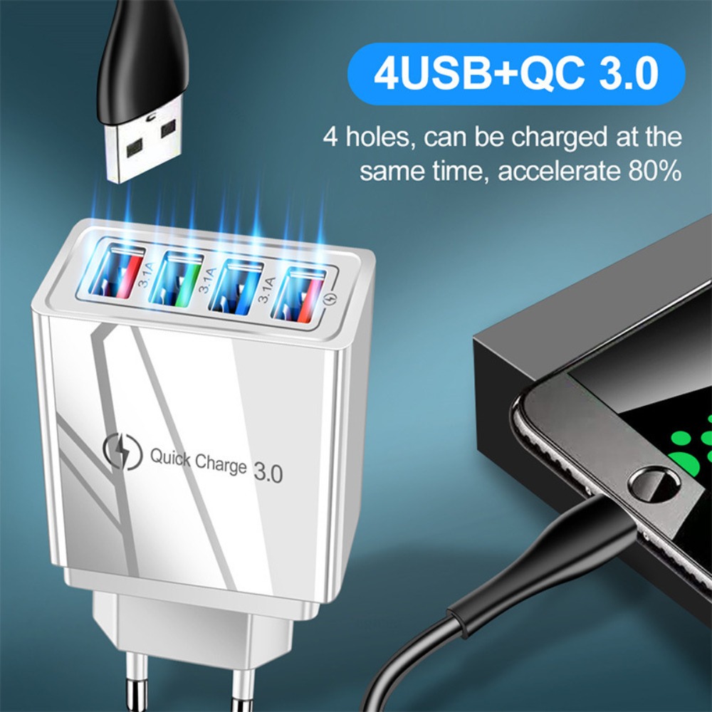 빠른 충전 3.0 EU US 플러그 USB 충전기 아이 - Travel Accessories Iphone 리뷰 및 가격