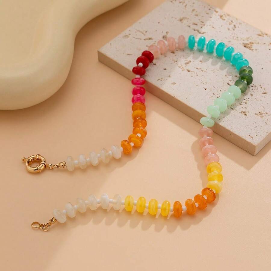 1pc Boho 세련된 스타일 우아하고 달콤한 다채로운 - Travel Accessories Shops 리뷰 및 가격