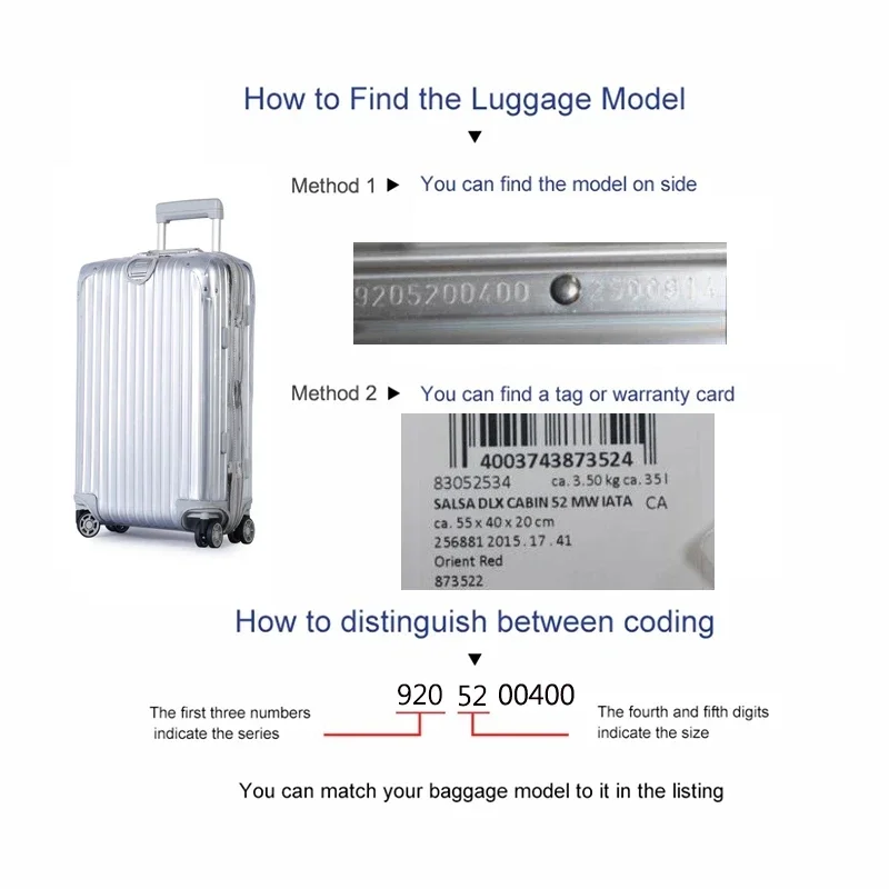 Rimowa용 PVC 수하물 커버, 지퍼 투명 여행 가 - Travel Accessories Rimowa 리뷰 및 가격